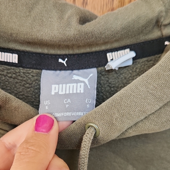 PUMA Men's Green Camo Hoodie - Picture 2 of 6